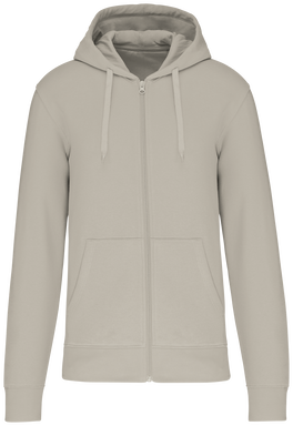 Felpa con zip eco basic - Argilla