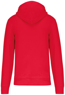 Felpa con zip eco basic - Rosso