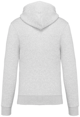 Felpa con zip eco basic - Cenere bruciata