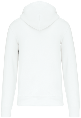 Felpa con zip eco basic - Bianco