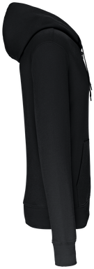 Felpa con zip eco basic - Nero