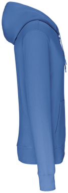 Felpa con zip eco basic - Blu reale chiaro