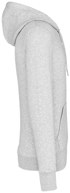 Felpa con zip eco basic - Cenere bruciata