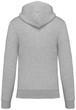 Felpa con zip eco basic - Grigio Oxford