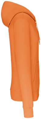 Felpa con zip eco basic - Arancione chiaro