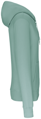Felpa con zip eco basic - Salvia