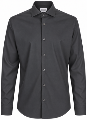 Ledûb 4-Way Stretch modern fit overhemd 0323516 - Black