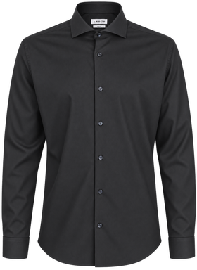 Ledûb 4-Way Stretch modern fit overhemd 0323516 - Dark blue