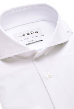 Ledûb Active Stretch modern fit overhemd 0325513 - White