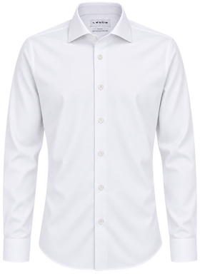 Ledûb Active Stretch modern fit overhemd 0325513 - White