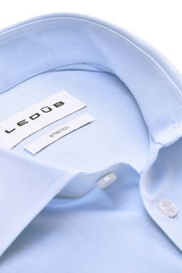 Ledûb 4-Way Stretch slim fit overhemd 0343516 - Light blue