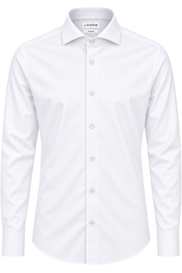 Ledûb 4-Way Stretch slim fit overhemd 0343516 - White