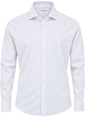 Ledûb Active Stretch slim fit overhemd 0345513 - White
