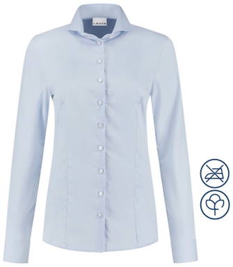 Ledûb Non-Iron dameskjorte 0396518 - Lyseblå