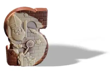 Grote chocoladeletter Hol Figuur
