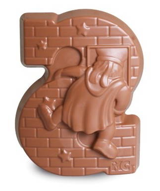 Grote chocoladeletter Hol Figuur