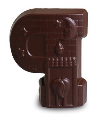 Grote chocoladeletter Hol Figuur