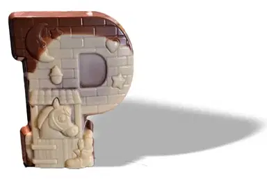 Grote chocoladeletter Hol Figuur