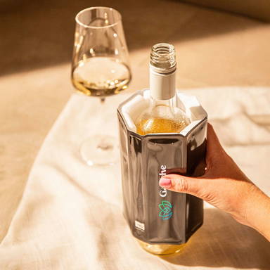 Vacu Vin Wine Cooler Sleeve Black wijnkoeler