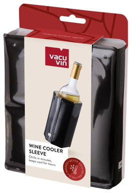 Vacu Vin Wine Cooler Sleeve Black wijnkoeler