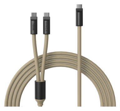VINGA Baltimore siliconen multi-oplaadkabel (C+2C)