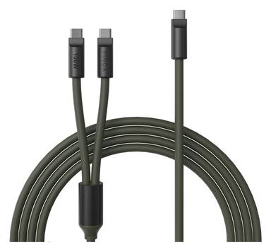 VINGA Baltimore siliconen multi-oplaadkabel (C+2C)