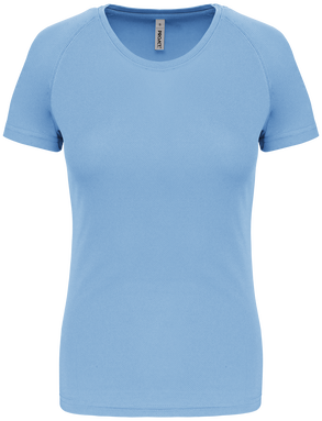 Basis damessportshirt - Sky blue