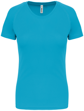 Basis damessportshirt - Light turquoise
