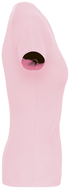 Basis damessportshirt - Pale pink