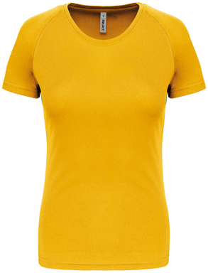 Basis damessportshirt - True yellow