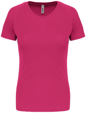Basis damessportshirt - Fuchsia
