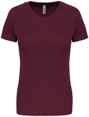 Basis damessportshirt - Wine