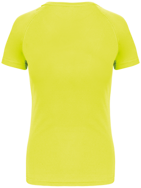 Basis damessportshirt - Fluorescent yellow