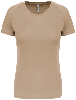 Basis damessportshirt - Sand