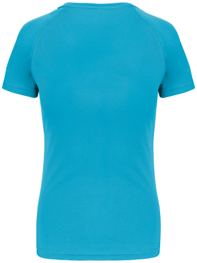 Basis damessportshirt - Light turquoise