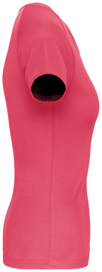 Basis damessportshirt - Fluorescent  pink