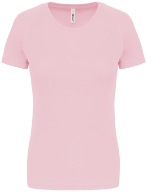 Basis damessportshirt - Pale pink
