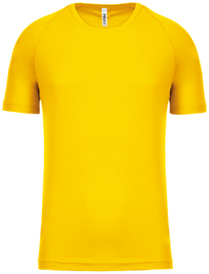 Basis kinder sportshirt - True yellow