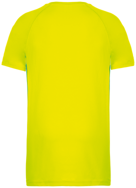 Basis kinder sportshirt - Fluorescent yellow