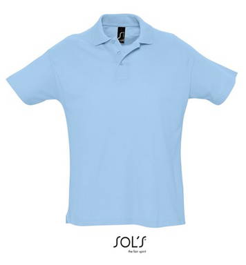Sol's Summer II Polo - Himmelblau