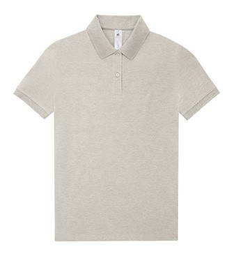B&C My Polo 210 dames - Heather grey fog