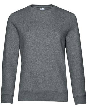 B&C QUEEN dames sweater - Heather mid grey