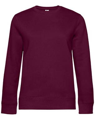 B&C QUEEN dames sweater - Dark cherry