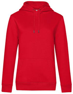 B&C QUEEN dames hoodie - Red