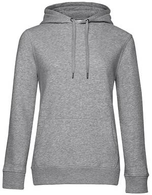 B&C QUEEN dames hoodie - Heather grey