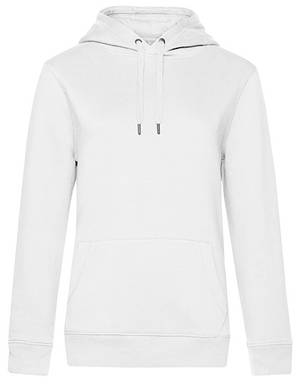 B&C QUEEN dames hoodie - White