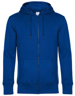 B&C KING hoodie met rits - Royal