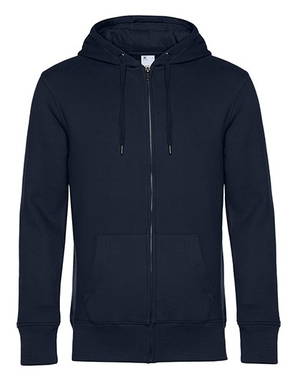 B&C KING hoodie met rits - Navy blue