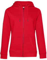 B&C QUEEN dames hoodie met rits