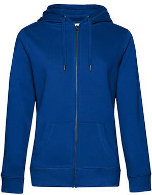 B&C QUEEN dames hoodie met rits - Royal